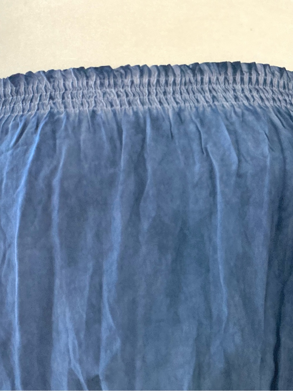 Anothropologie Storia Dress Blue Tie Dye Smocked Strapless Beach Vacation Boho L - Picture 4 of 8